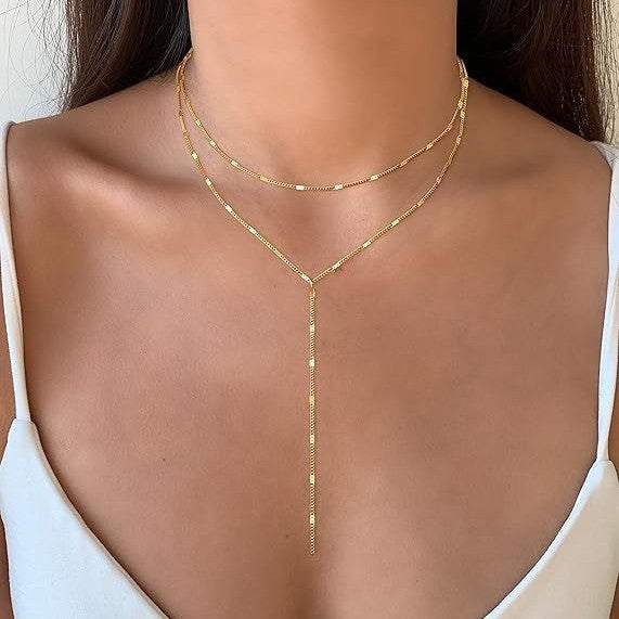 Elegant Layered Y-Chain Necklace Stornfield