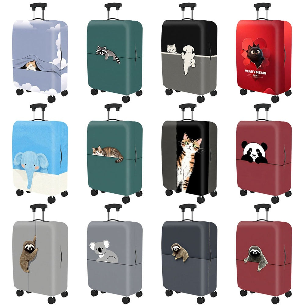 Artistic Cat-Themed Hard Shell Suitcase Stornfield