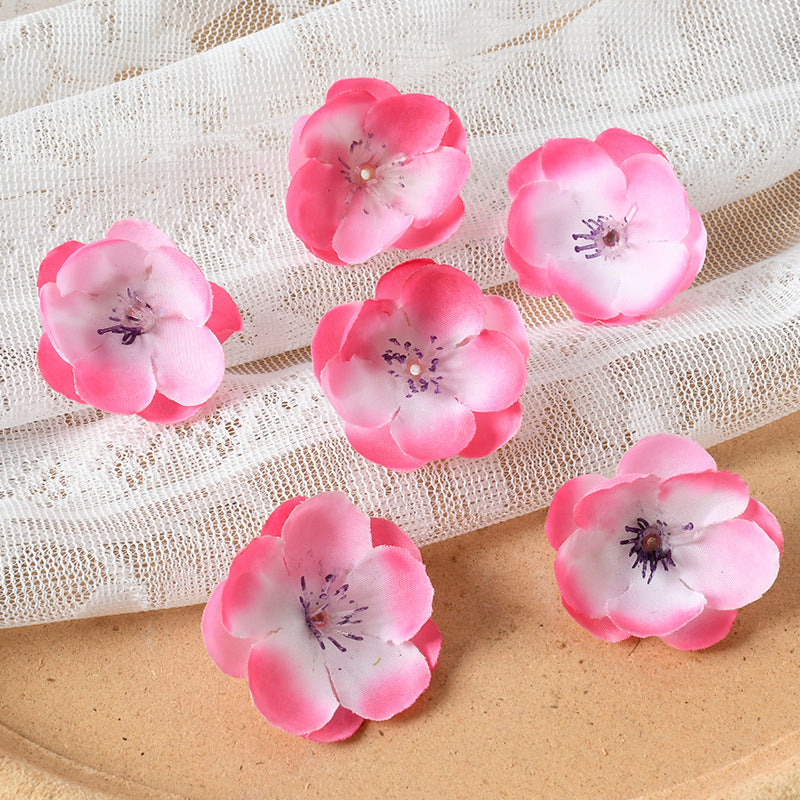 Elegant Fabric Floral Hair Clip Set