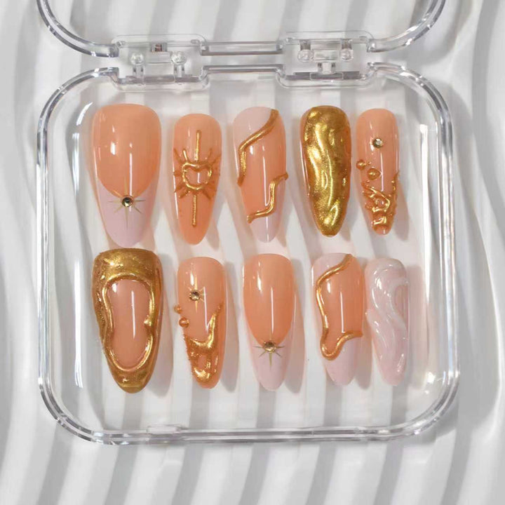 Premium Artistic Press-On Nail Extensions Stornfield