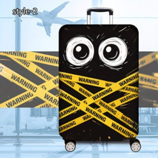 Women’s hard-shell suitcase with eye-catching warning motif Stornfield