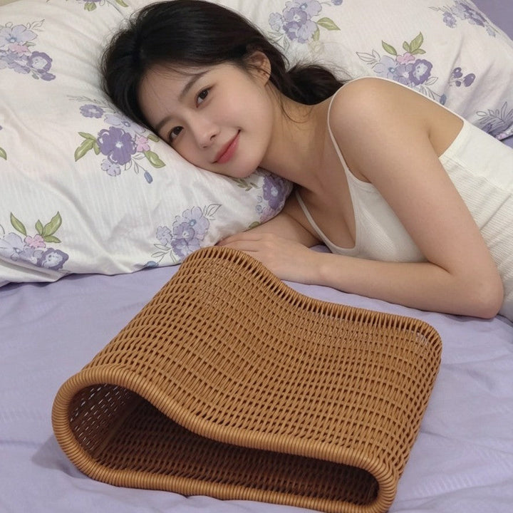Curved Woven Storage Basket Stornfield