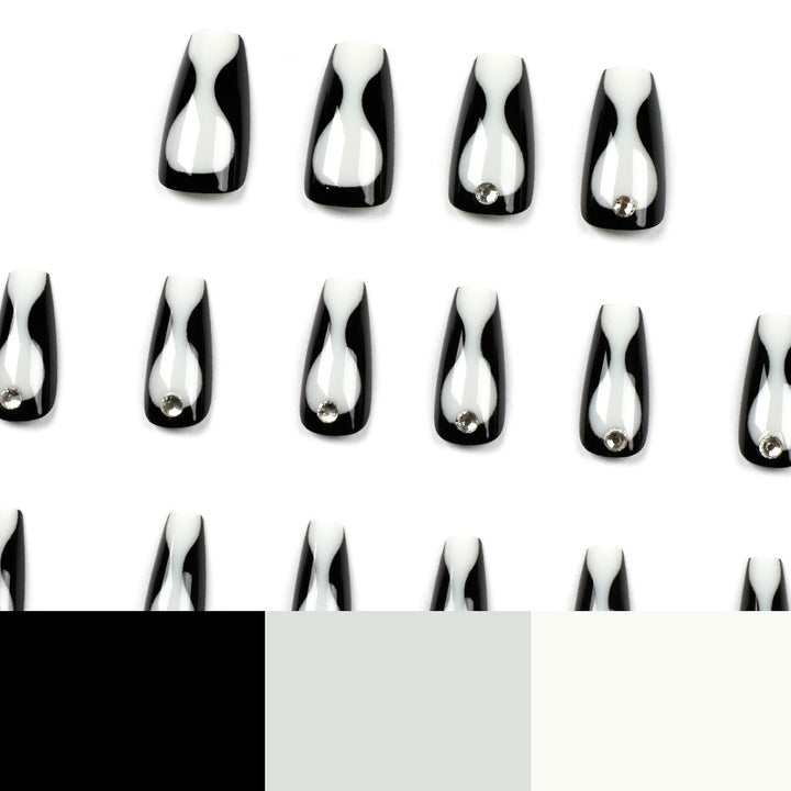 Artistic nail extensions with elegant accents Stornfield