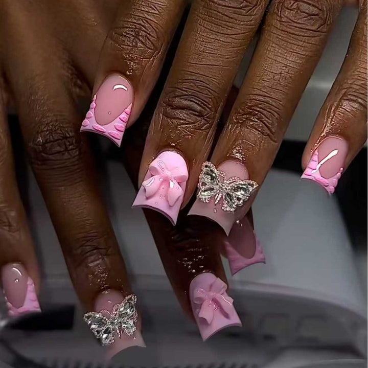 Decorative Butterfly-Inspired Nail Enhancements Stornfield