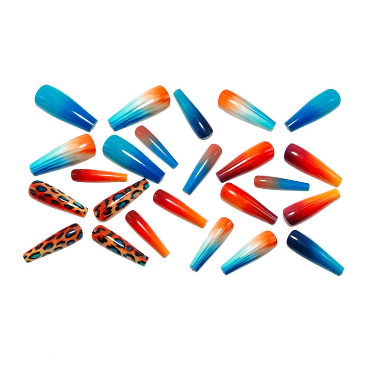 Artificial nails with striking gradient and stylish accents Stornfield