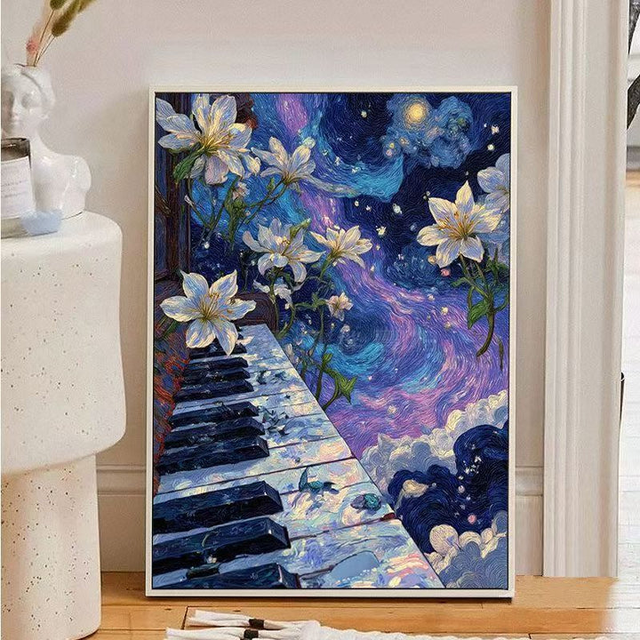 Fantasy Landscape Piano Canvas Art Print Stornfield
