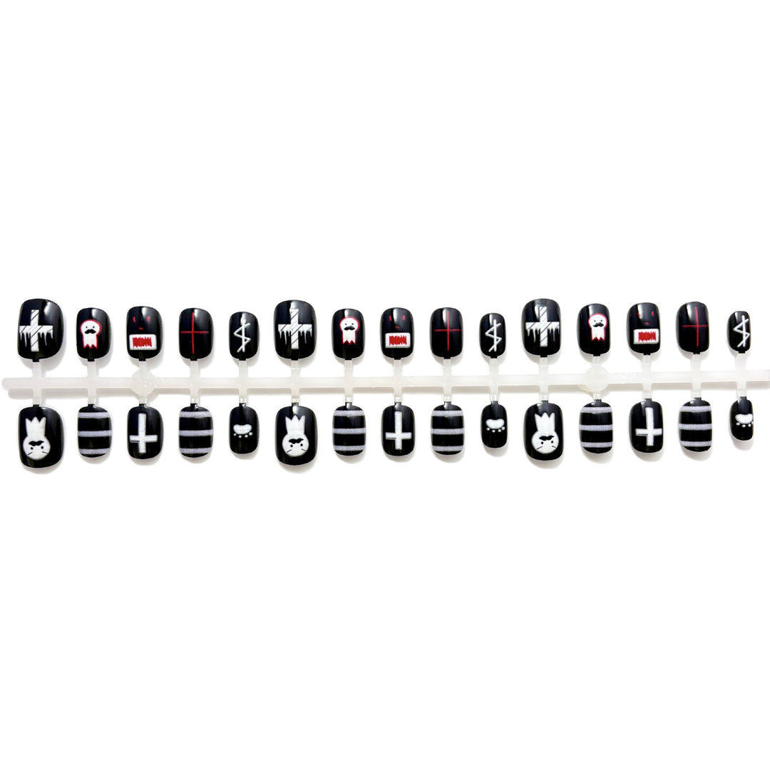 Artistic Themed Press-On Nail Art Set 1790745584