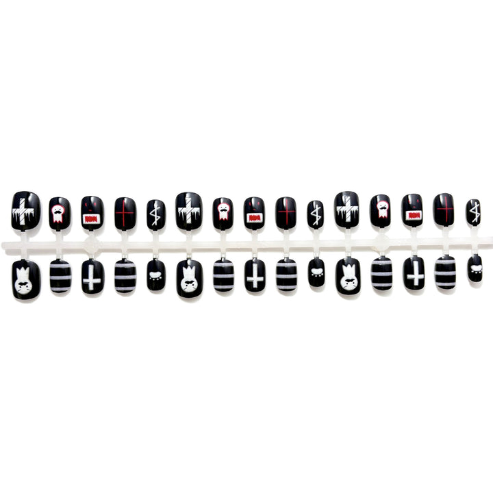 Artistic Themed Press-On Nail Art Set 1790745584