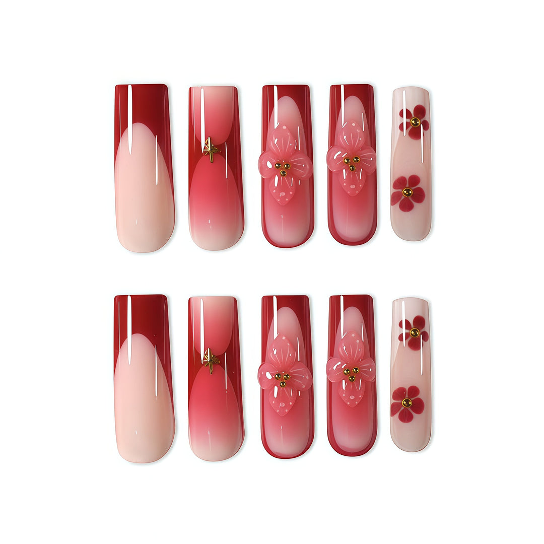 3D Floral Nail Art Enhancements Stornfield