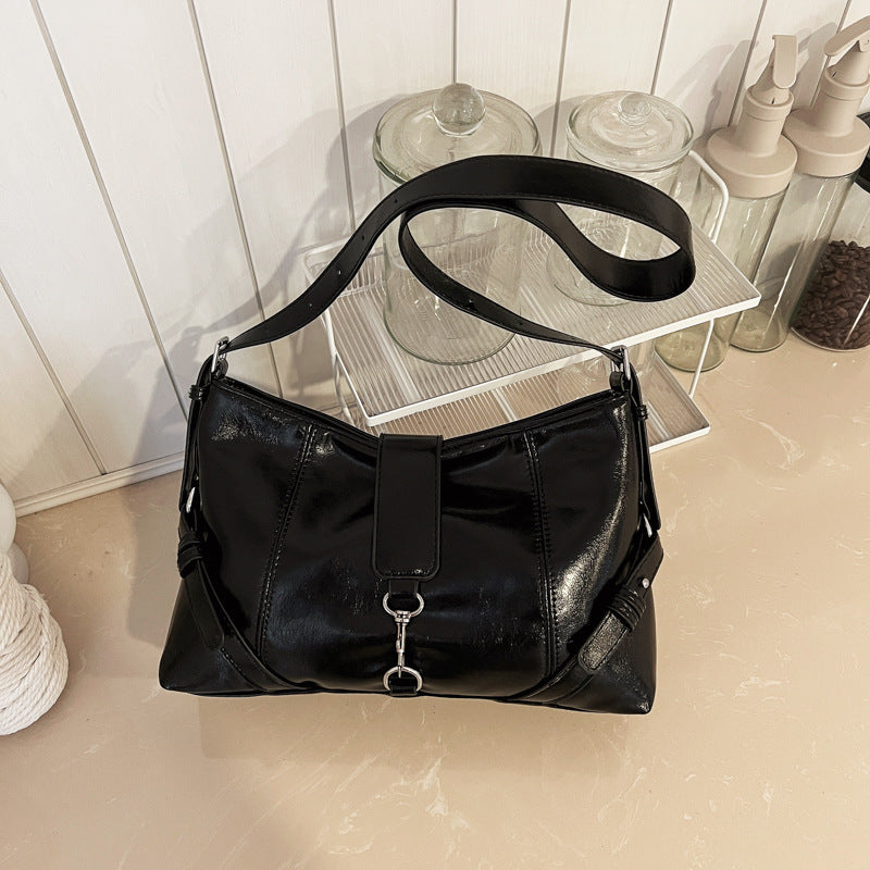Casual Leather Shoulder Bag