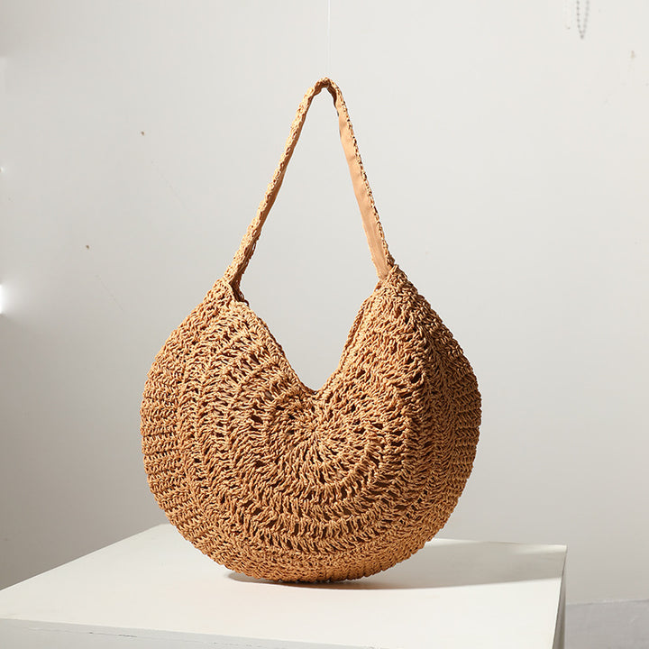 Crocheted Beach Bag in Artistic Spiral Design Stornfield