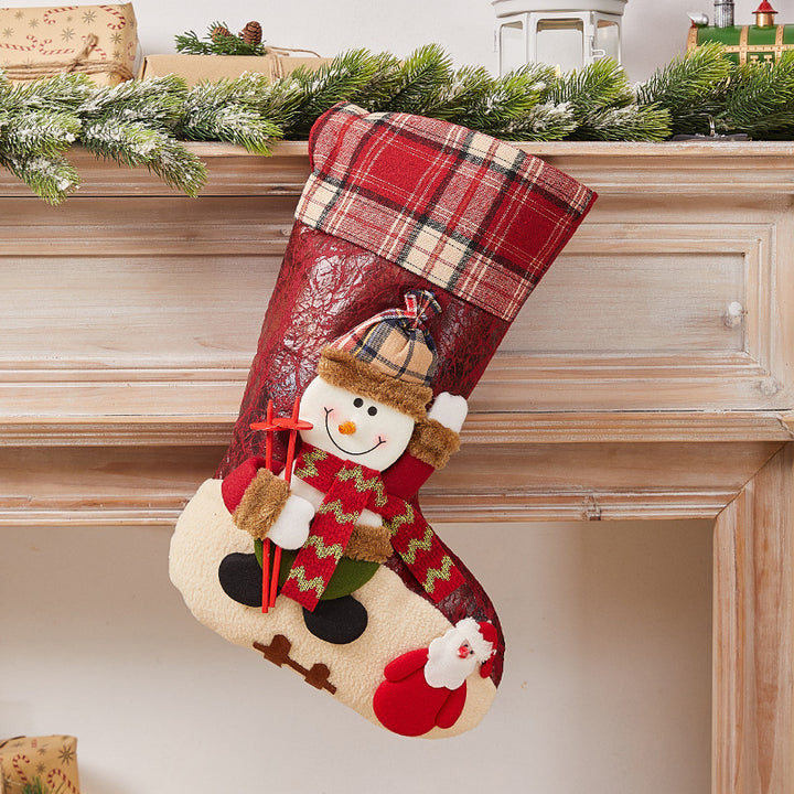 Festive Christmas stocking with nostalgic design Stornfield