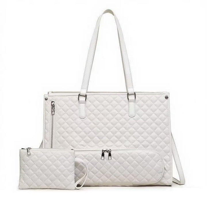Quilted Multi-Pocket Insulated Lunch Tote Stornfield