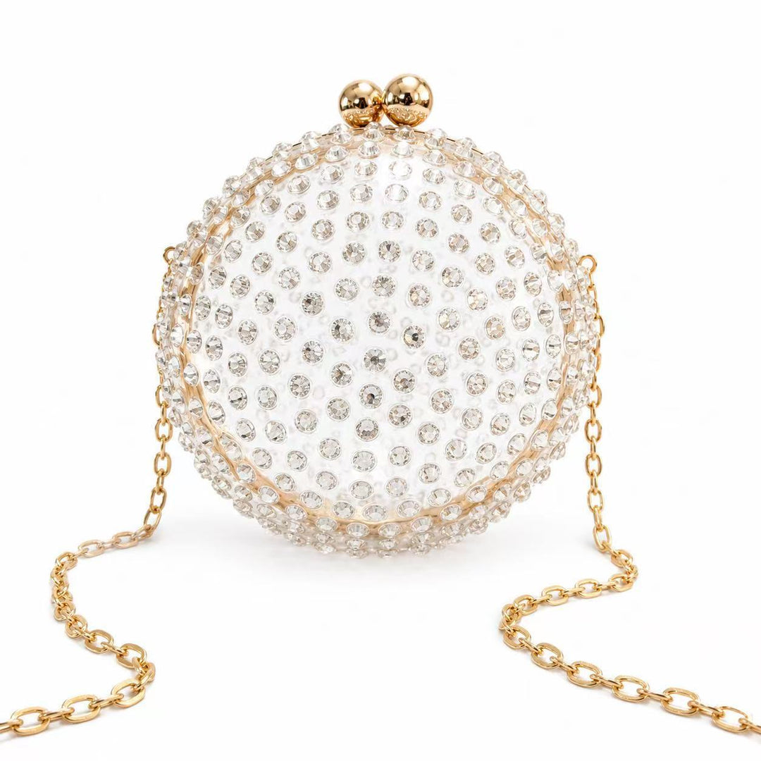 Glamorous Circular Acrylic Evening Purse
