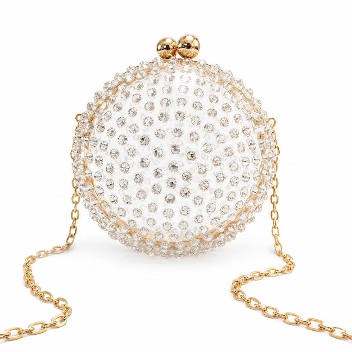 Glamorous Circular Acrylic Evening Purse