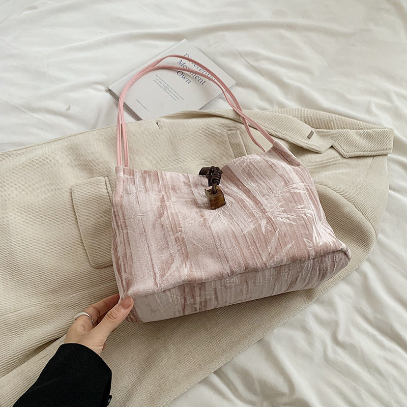 Chic Textured Handheld Tote Bag Stornfield