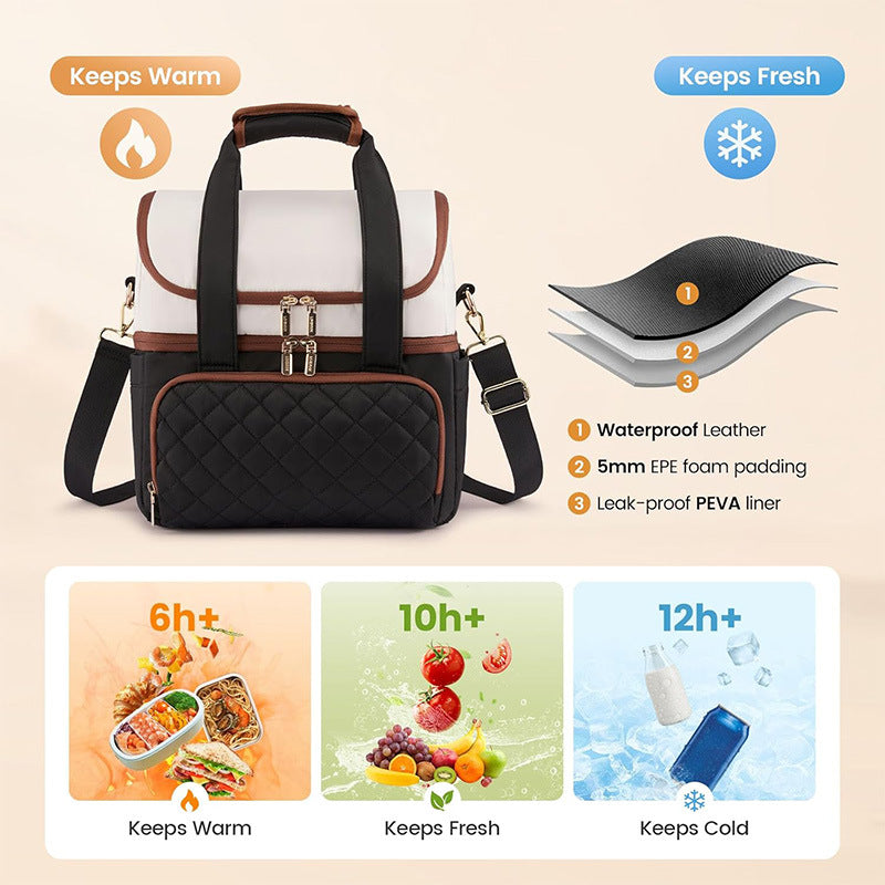 Insulated Multi-Compartment Lunch Carrier Stornfield