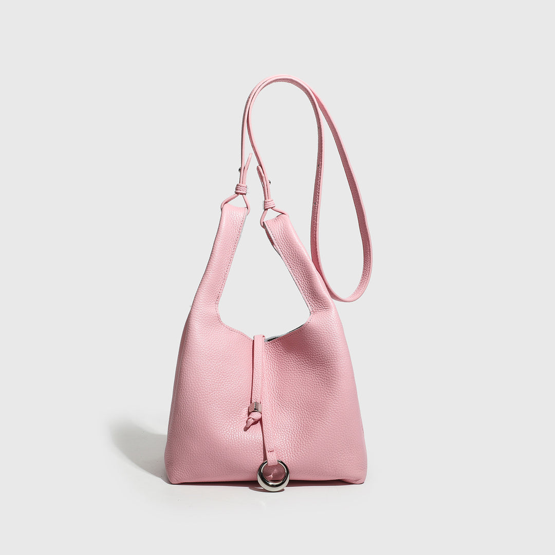 Textured Leather Sling Bag