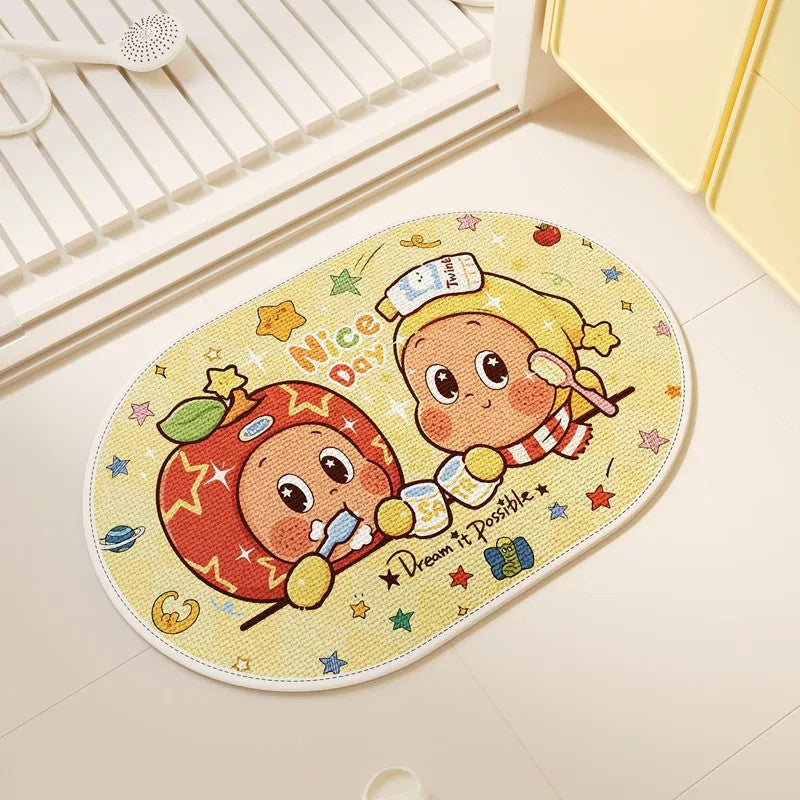Cartoon-Themed Non-Slip Bath Mat