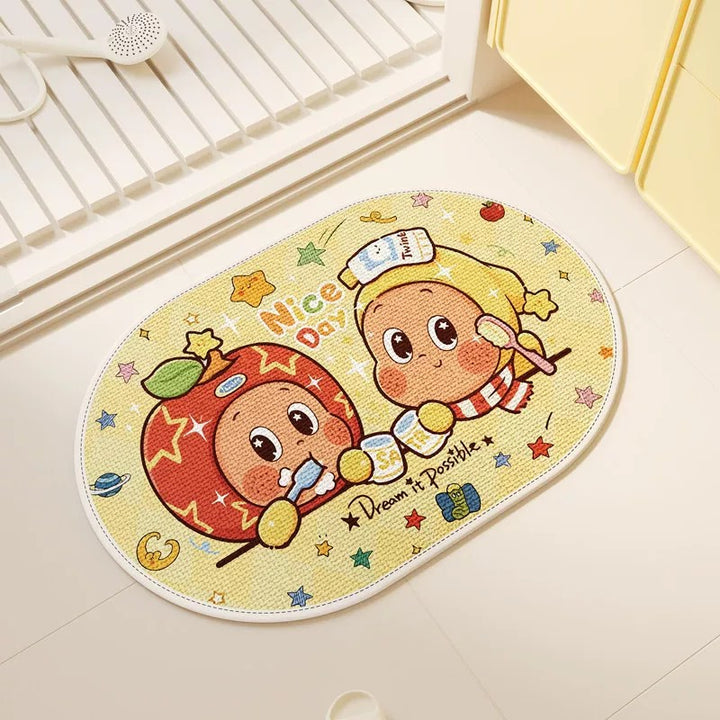 Cartoon-Themed Non-Slip Bath Mat