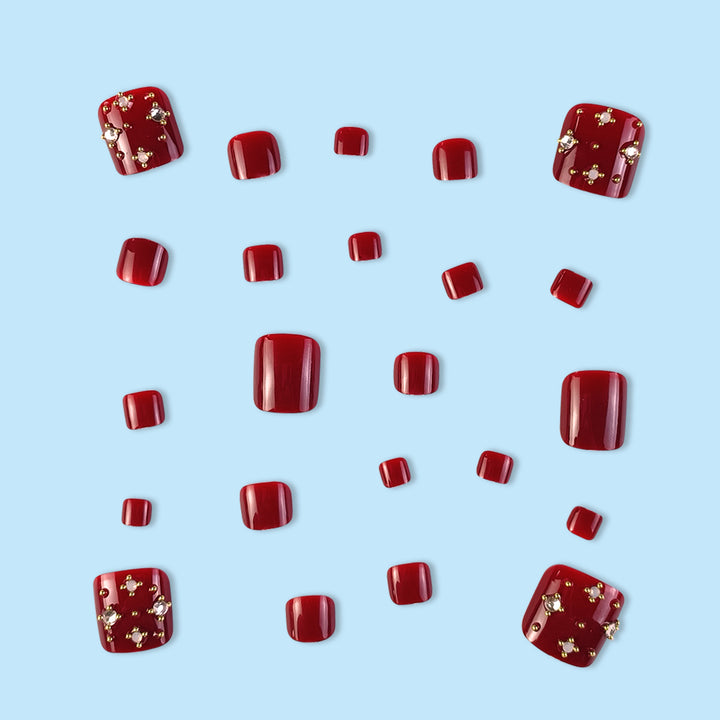Nail art set with elegant design and glitter accents Stornfield