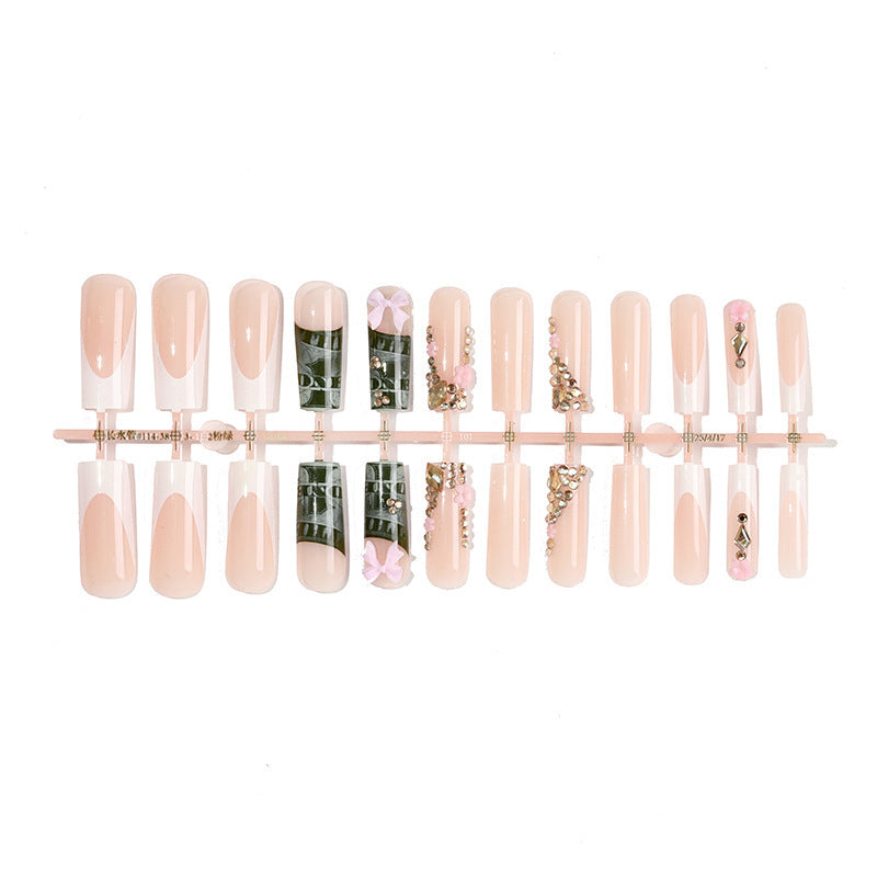 Acrylic Nail Set with Luxurious Decorations Stornfield