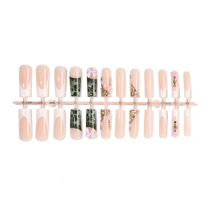 Acrylic Nail Set with Luxurious Decorations Stornfield