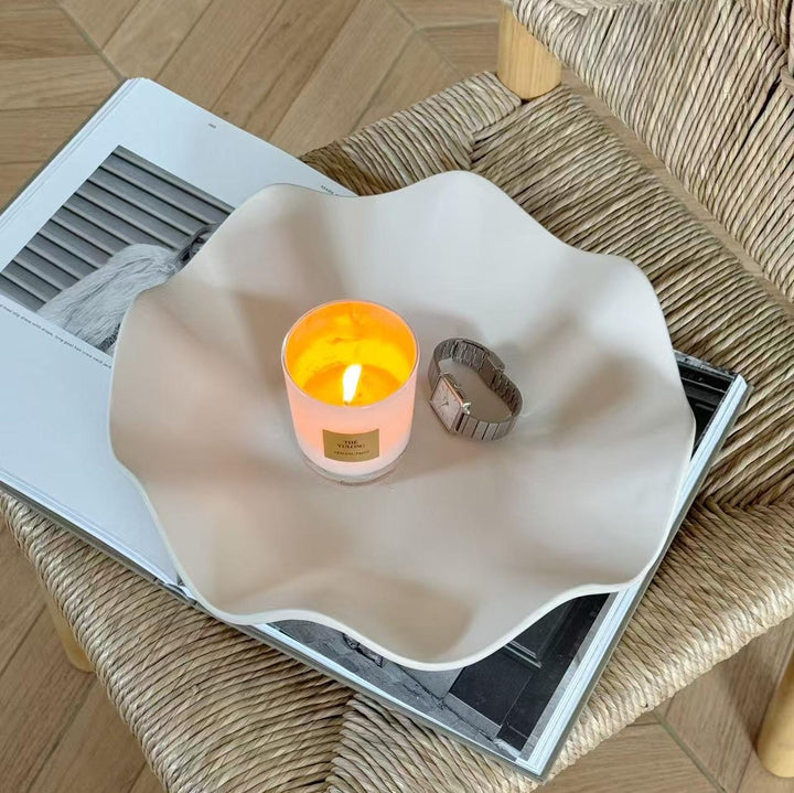 Decorative Fluted Serving Bowl for Home Decor
