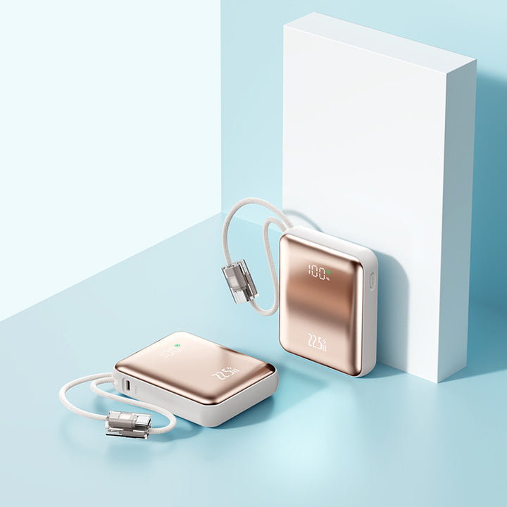 Portable power bank with integrated LED digital display and real-time charging status indicator Stornfield