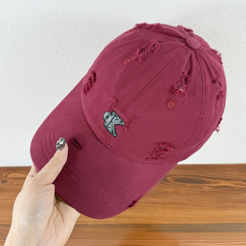 Men's Distressed Adjustable Baseball Cap Stornfield