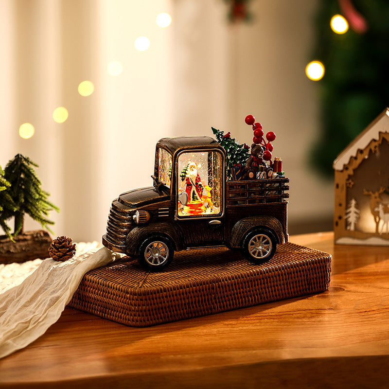 Decorative truck model with Christmas lighting Stornfield