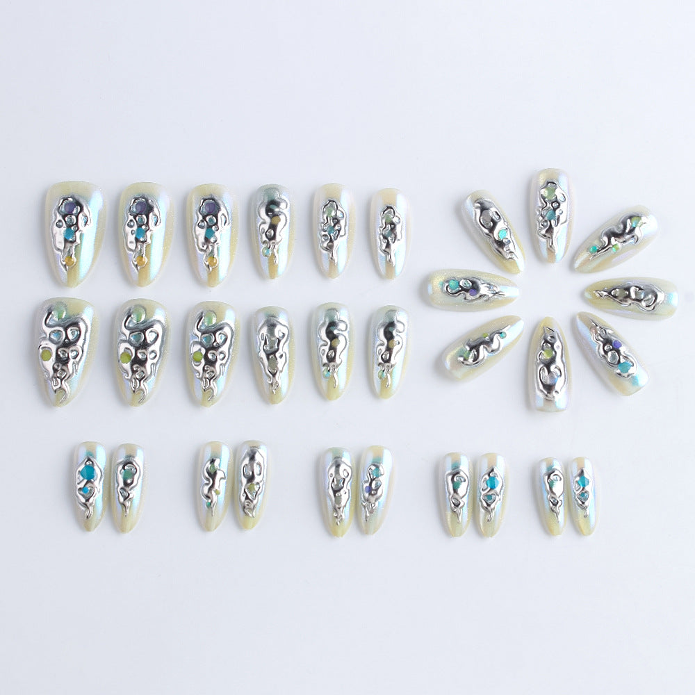 Decorative Press-On Nail Set Stornfield