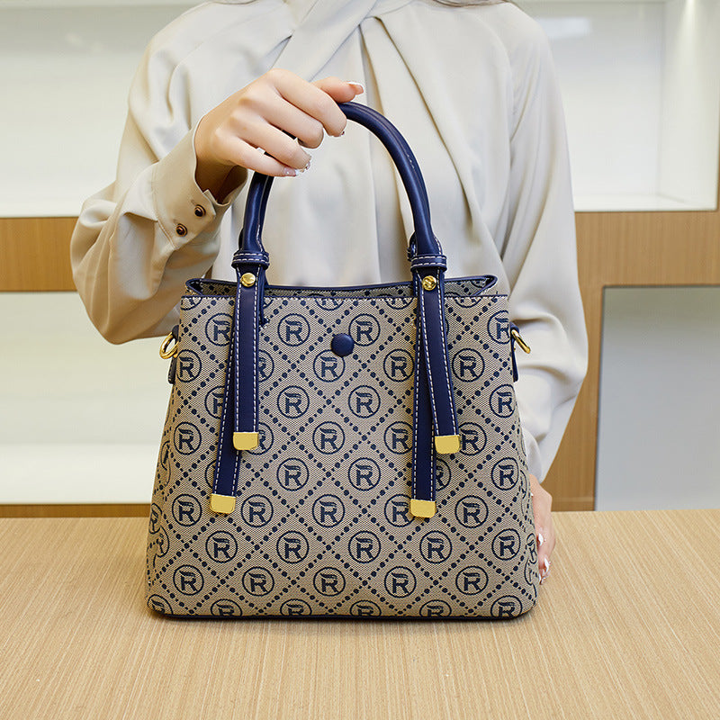 Textured Faux Leather Handbag
