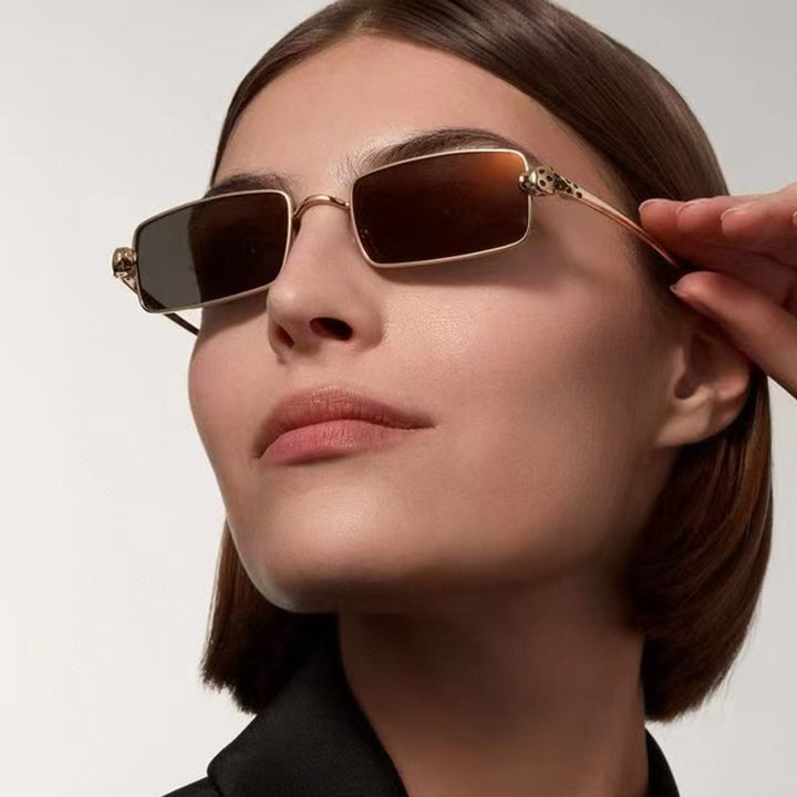 Ladies elegant square sunglasses with luxurious metal frame and UV protection Stornfield