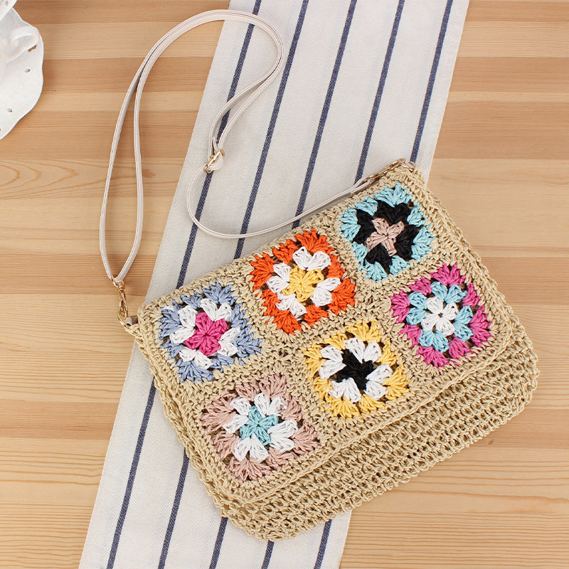 Handmade Shoulder Bag in Modern Patchwork Design Stornfield