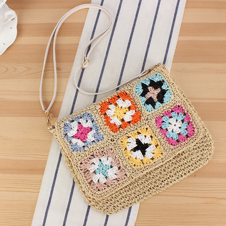 Handmade Shoulder Bag in Modern Patchwork Design Stornfield