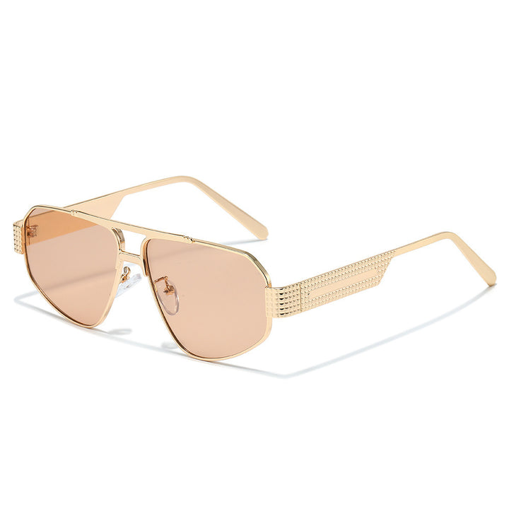 Fashion-Forward Geometric Aviator Sunglasses Stornfield