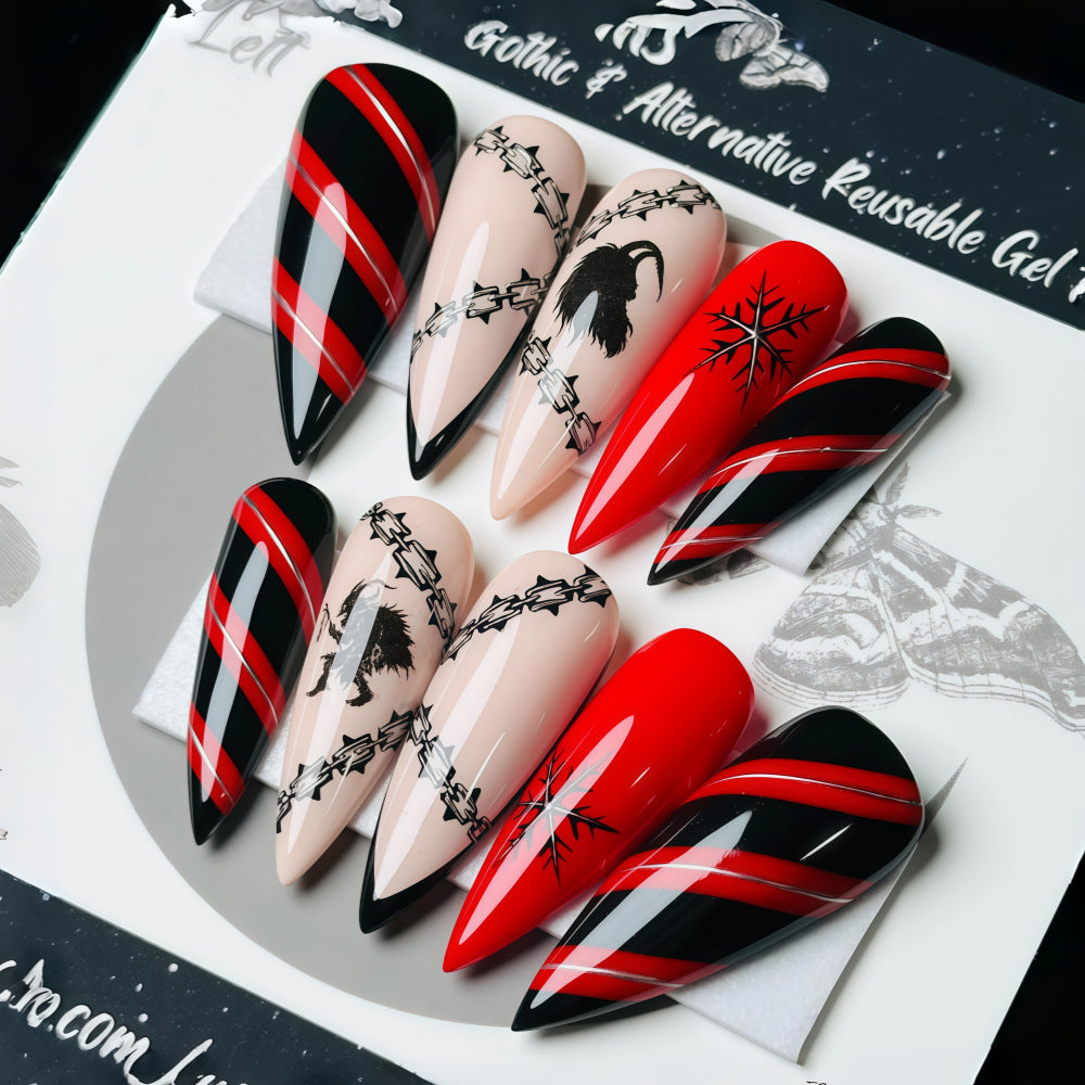 Creative Nail Design Set in Gothic Style Stornfield