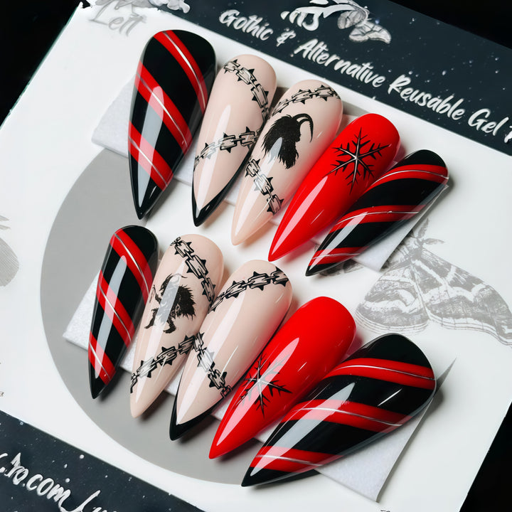 Creative Nail Design Set in Gothic Style Stornfield
