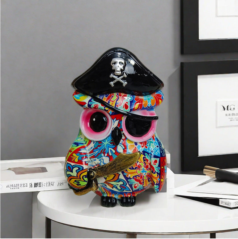 Artful owl figure in maritime design Stornfield
