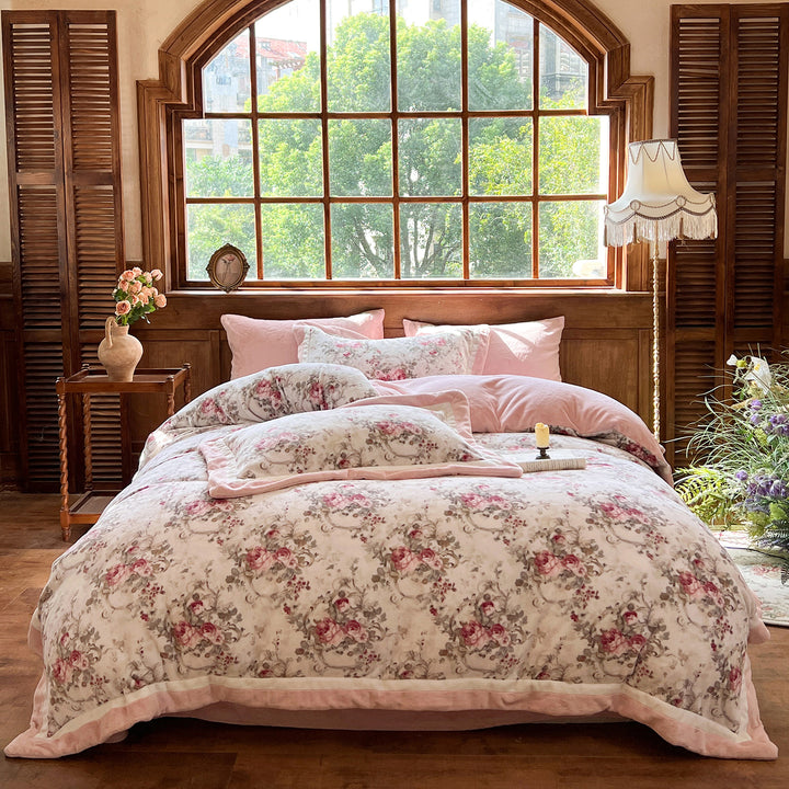 Plush Reversible Duvet Cover Set