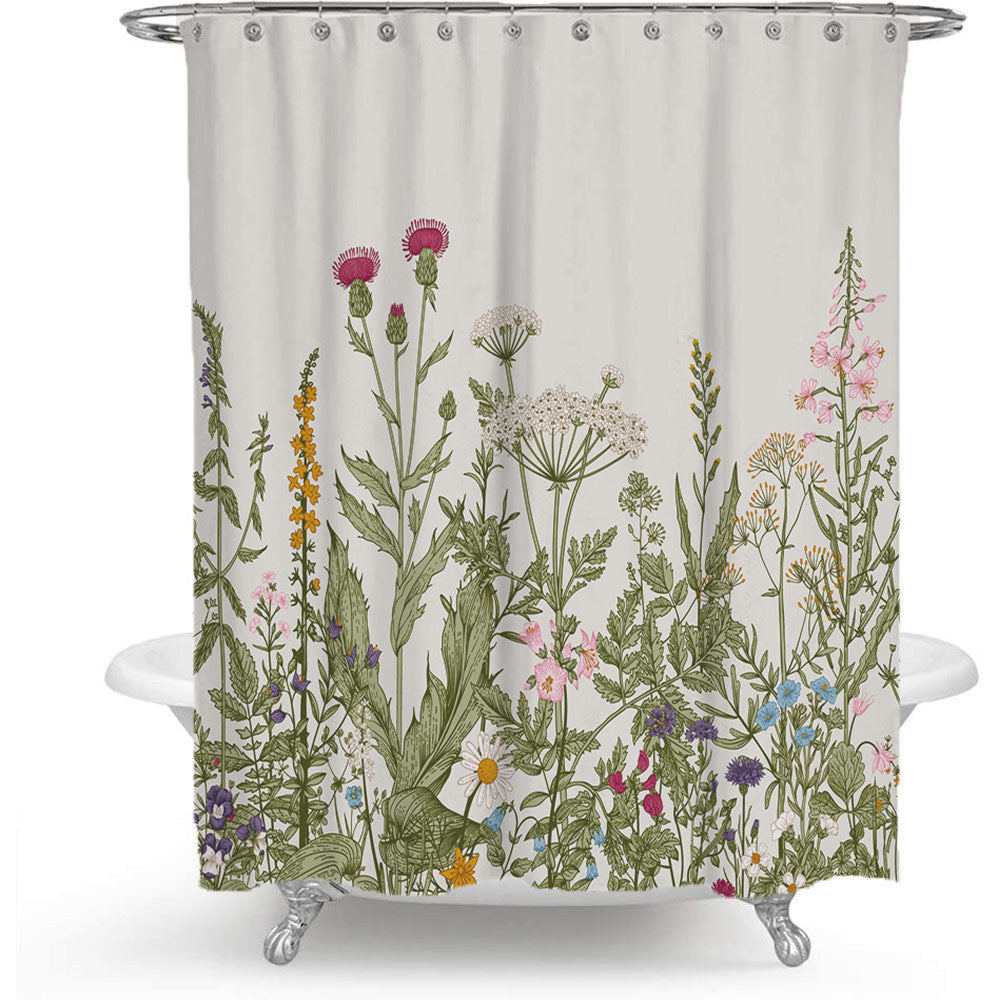 Botanical Illustration Shower Curtain Stornfield