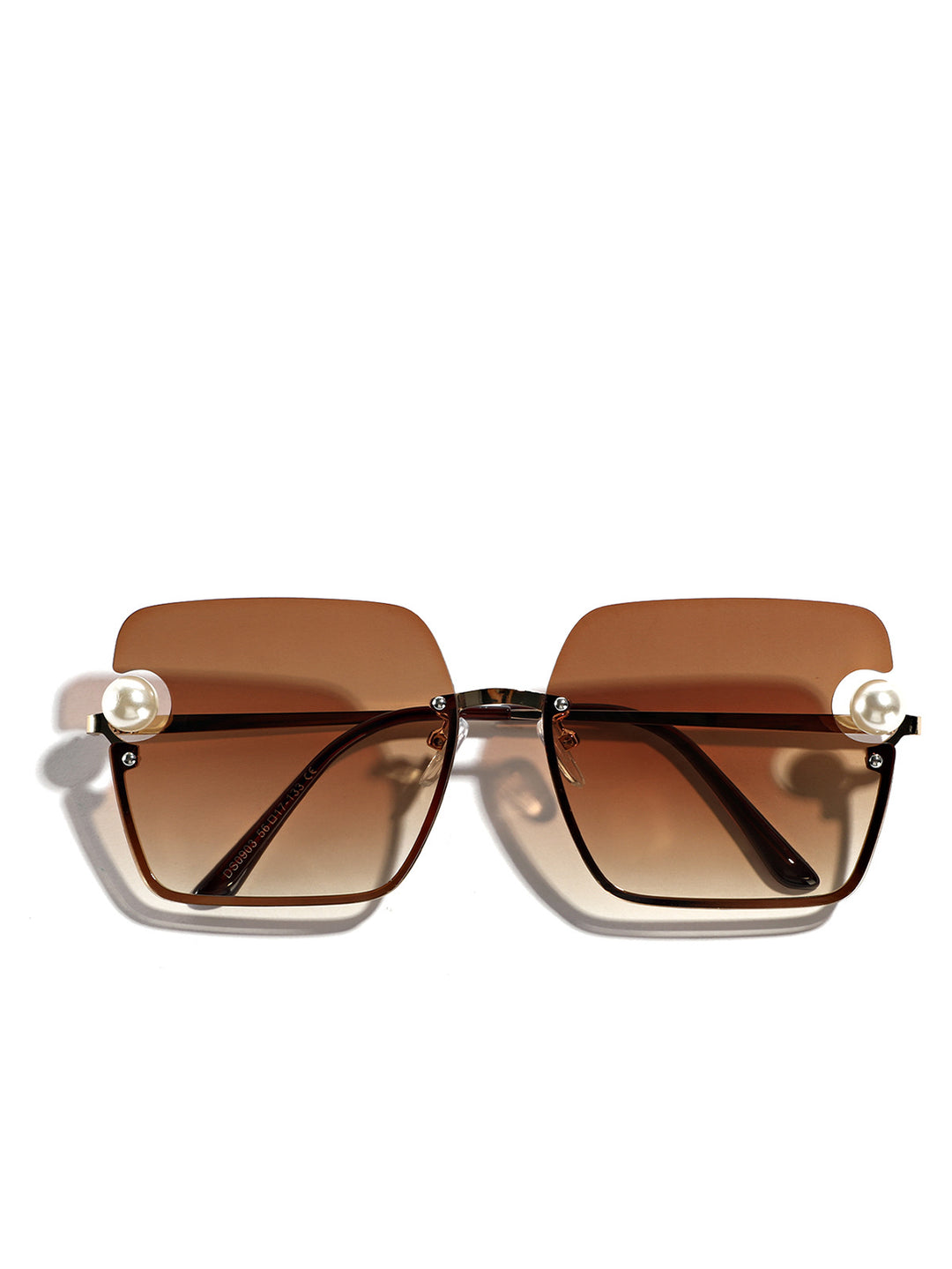 Women's square sunglasses with elegant transparent frame Stornfield