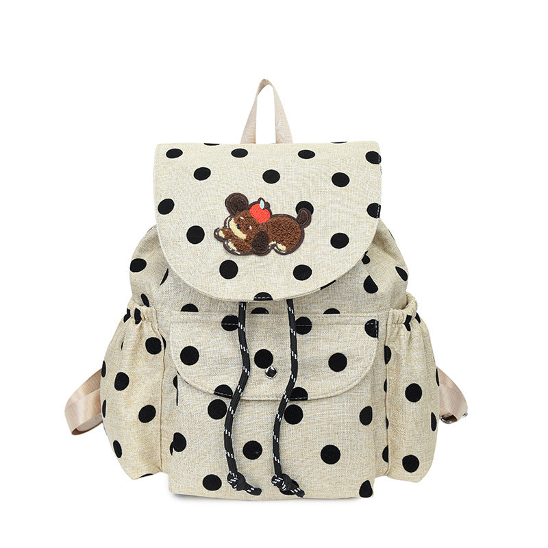 Playful Polka Dot Themed Backpack Stornfield