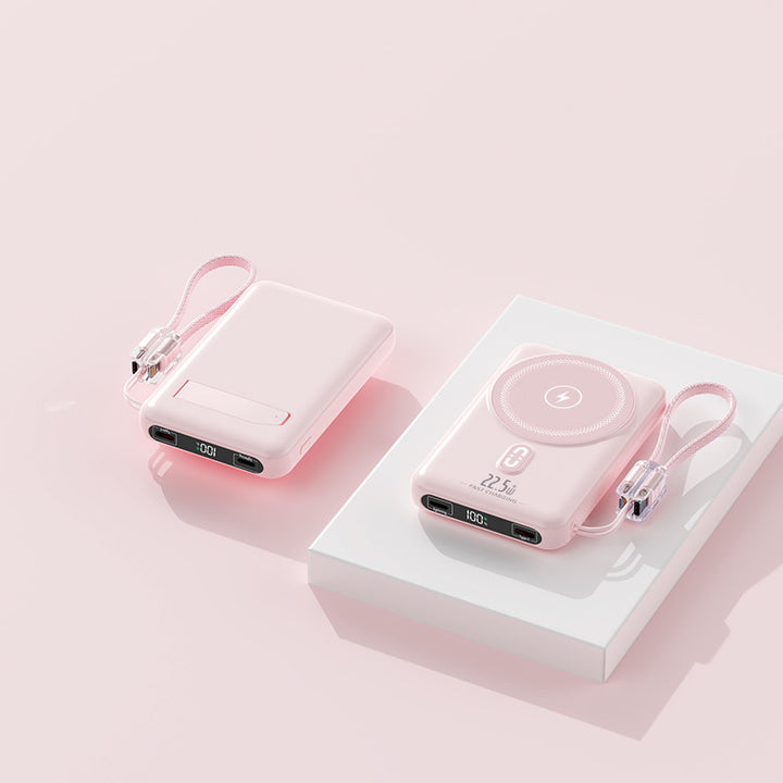 Portable power bank with inductive charging function and LED display Stornfield