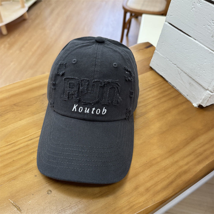 Men's Distressed Embroidered Baseball Cap Stornfield