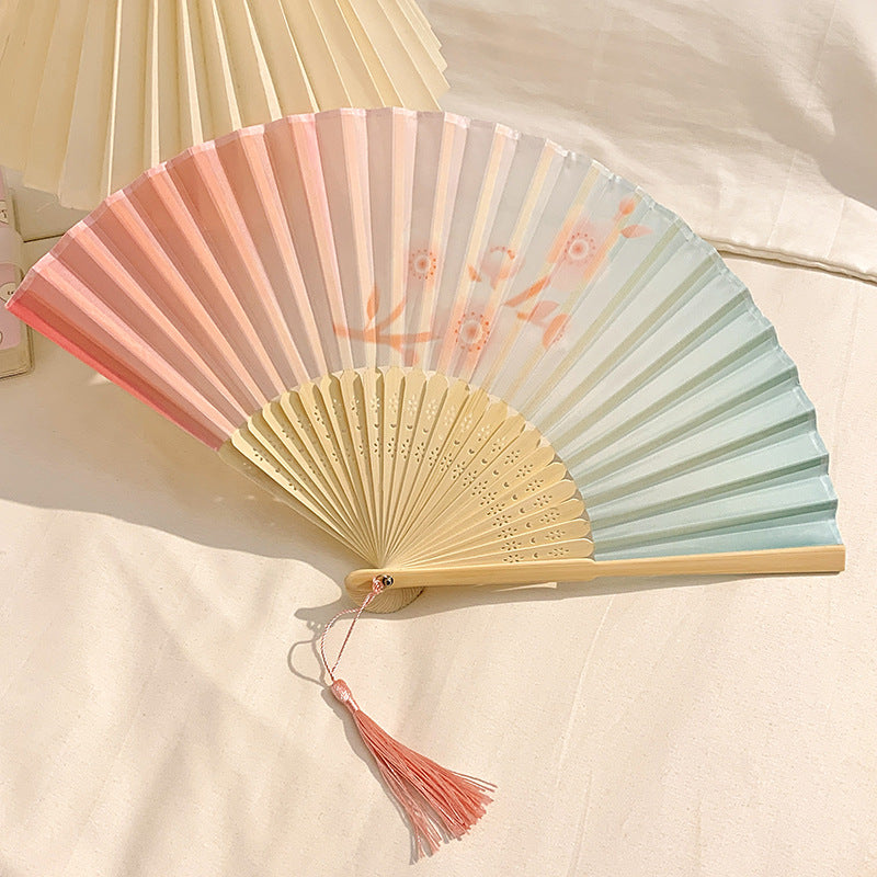 Hand fan made of high-quality paper and bamboo Stornfield