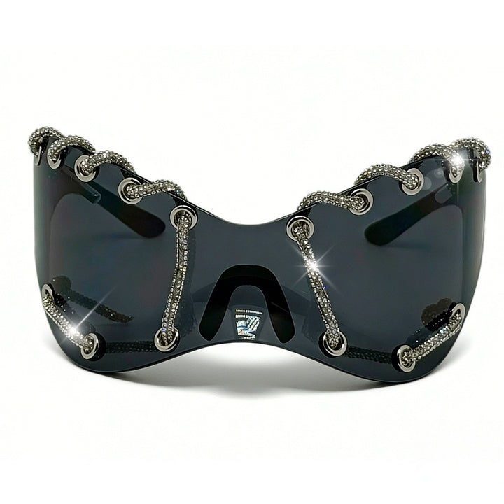 Women extravagant sunglasses with unique chain design Stornfield