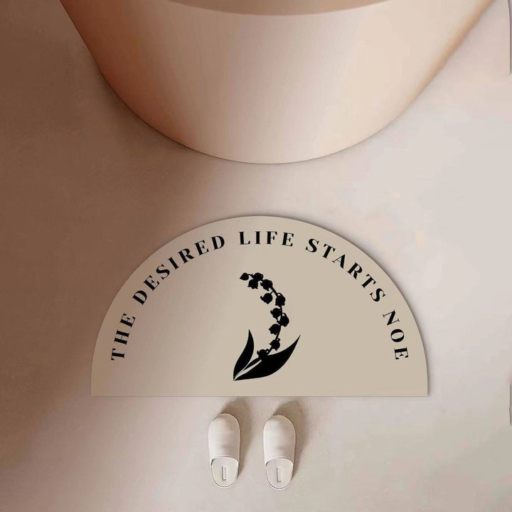 Motivational Quote Bath Mat