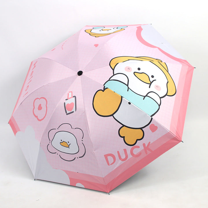 Ladies Folding Umbrella with Cute Animal Design Stornfield